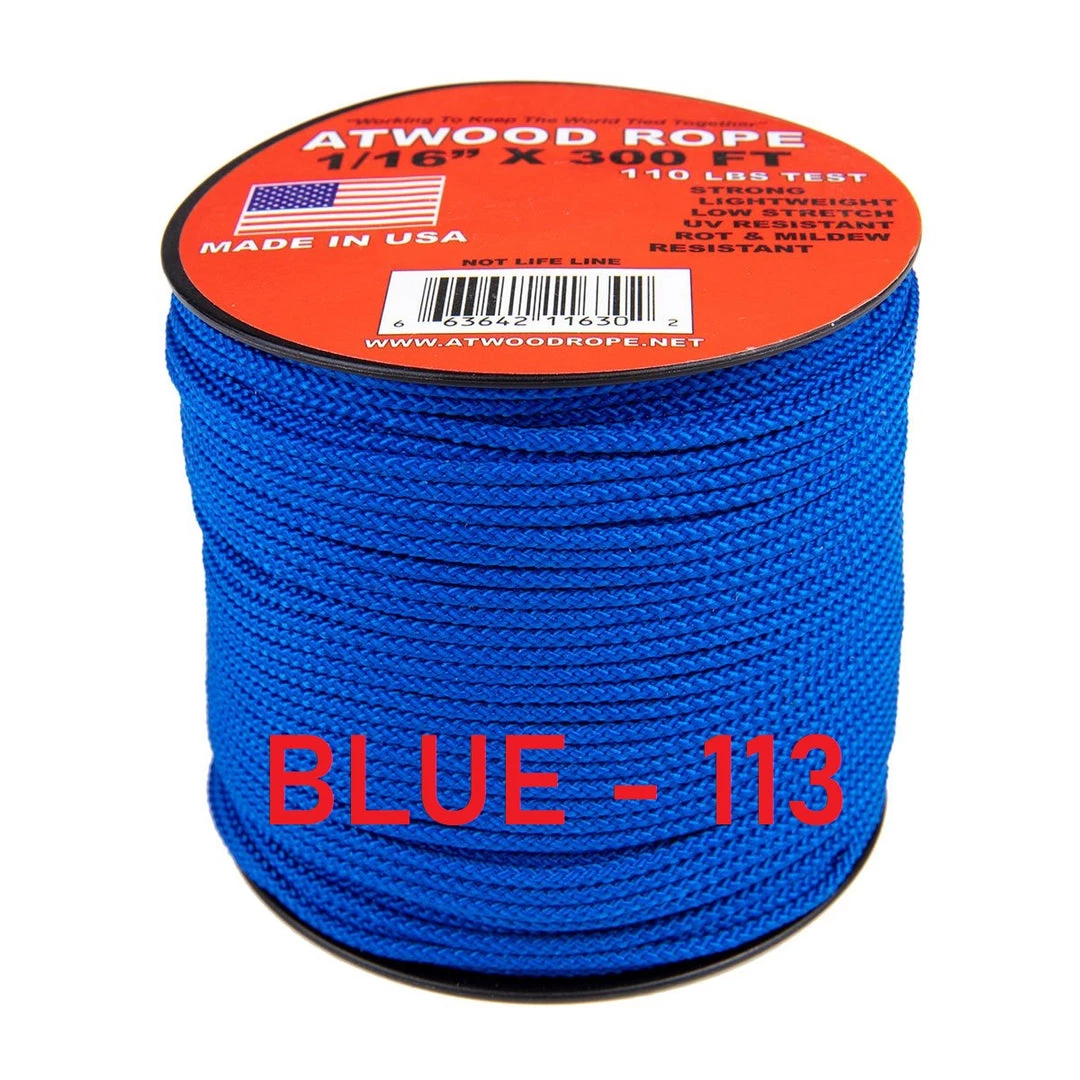 COMMERCIAL FISHING Atwood Rope 1/16" Butt Wrap Cord 14 COMMERCIAL FISHING Atwood Rope 1/16" Butt Wrap Cord
