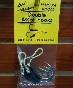 FISHING TACKLE Lead Masters Double Assist Hooks