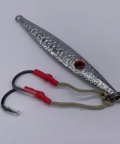 Run Off Lures FISHING TACKLE Super Slammer Vertical Jigs - Hammered Chrome