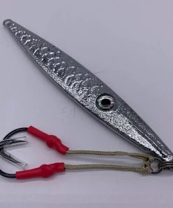 Run Off Lures FISHING TACKLE Super Slammer Vertical Jigs - Hammered Chrome