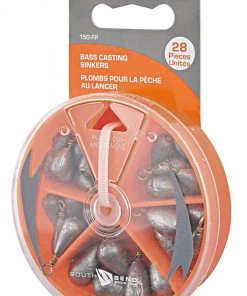 South Bend 28 Piece Bass Casting Sinker Assortment Selector Pack