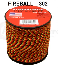 Atwood Rope Atwood 3 And 4 Color Patterned Rope 1/16" Butt Wrap Cord COMMERCIAL FISHING