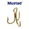 Mustad 3551 Gold Treble Catfish And Trout Hook