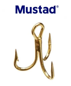 Mustad 3551 Gold Treble Catfish And Trout Hook