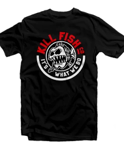 Kill Fish Co. FISHING AND OUTDOOR APPAREL KILLFISH CO. "Round" Black Pocket T-Shirt