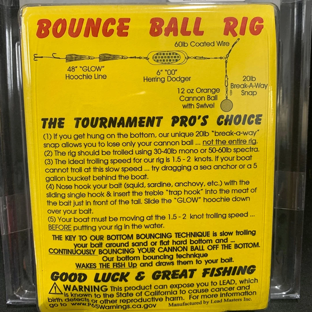 Lead Masters Halibut Bounce Ball Rig FISHING TACKLE 4 Lead Masters Halibut Bounce Ball Rig FISHING TACKLE