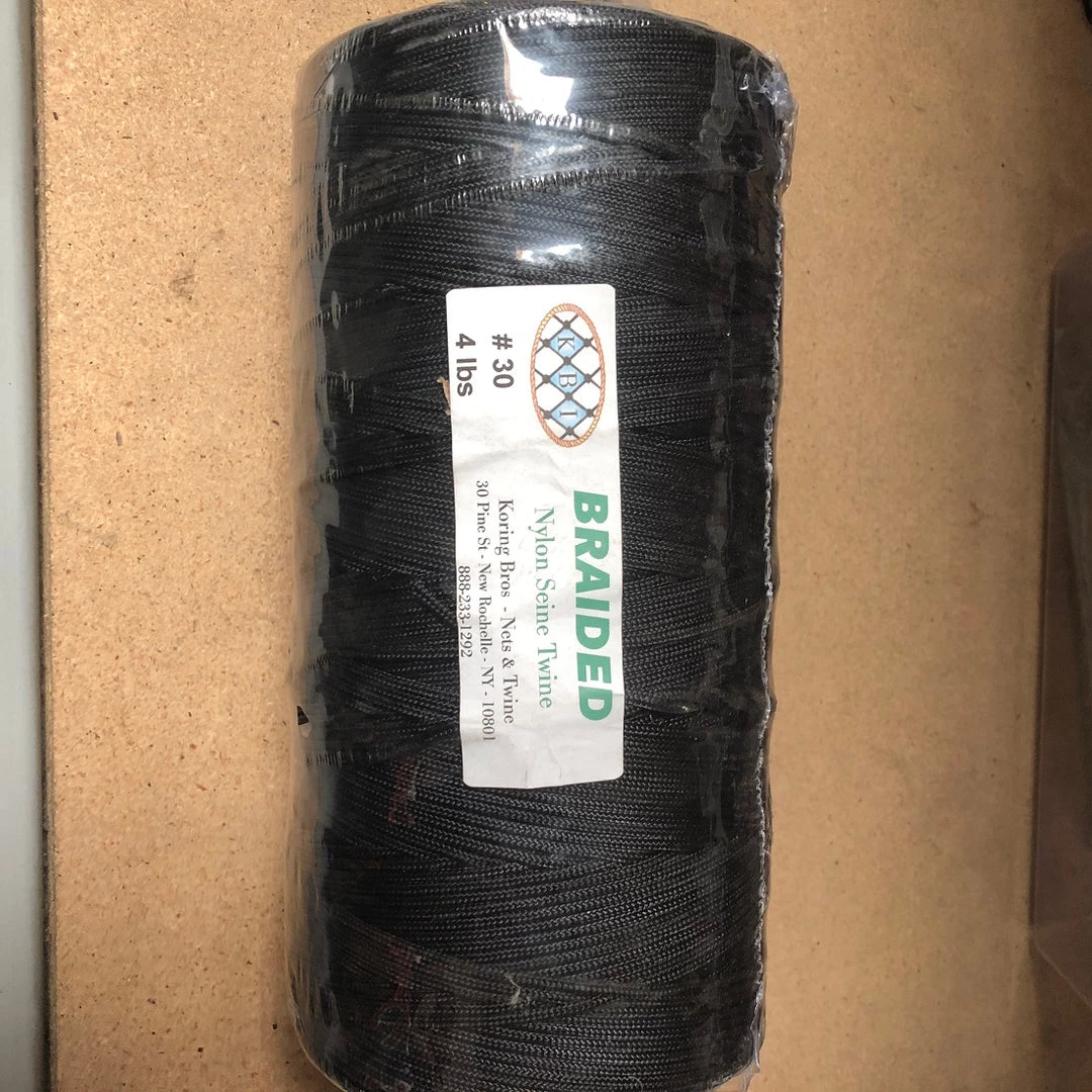 Koring Bros Braided Tarred Nylon Seine Twine 6 Koring Bros Braided Tarred Nylon Seine Twine