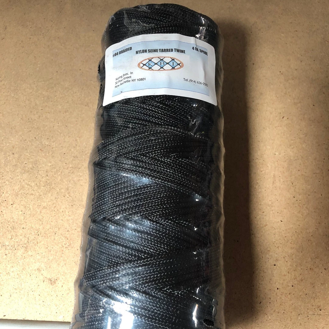 Koring Bros Braided Tarred Nylon Seine Twine 10 Koring Bros Braided Tarred Nylon Seine Twine
