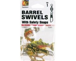 FISHING TACKLE Barrel Swivel With Safety Snaps By Danielson