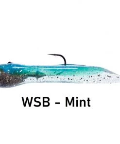 Hookup Baits HUB 4" White Seabass Special Tube Baits With Owner 3X Strong Hook FISHING TACKLE