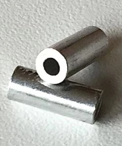 Catch All FISHING TACKLE Aluminum Stop Crimps - Round Single Barrel