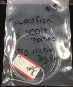 Lobster Port Trap Company FISHING TACKLE Swordfish Rigged Leader And Hook