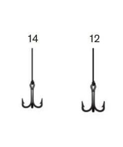 Pucci Snelled Treble Hooks FISHING TACKLE